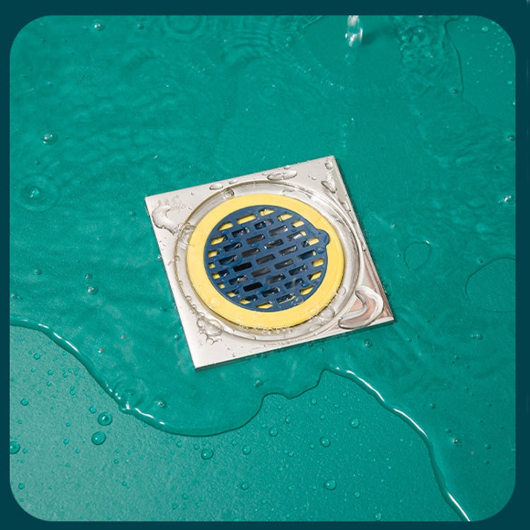Floor Drain Deodorizer Sewer Deodorant Cover Bathroom Toilet Anti-Cockroach Insect-Proof Cover(Blue) by bashfashion