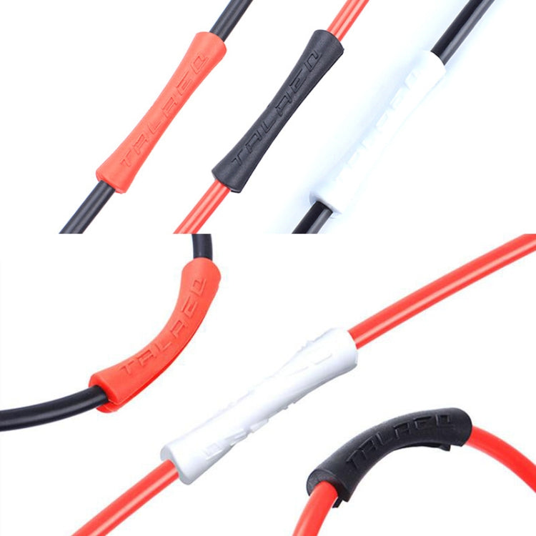 10 PCS TRLREQ Mountain Road Bicycle Frame Opening Protective Cover Variable Speed Brake Line Tube Car Paint Anti-Abrasion Rubber Cover(Red) by bashfashion