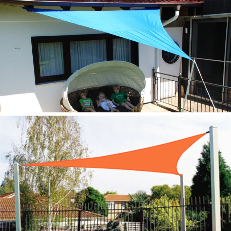 Triangle Outdoor Garden Sunshade Sail Waterproof Anti-UV Canopy, Size: 2.4m x 2.4m x 2.4m(White) by bashfashion