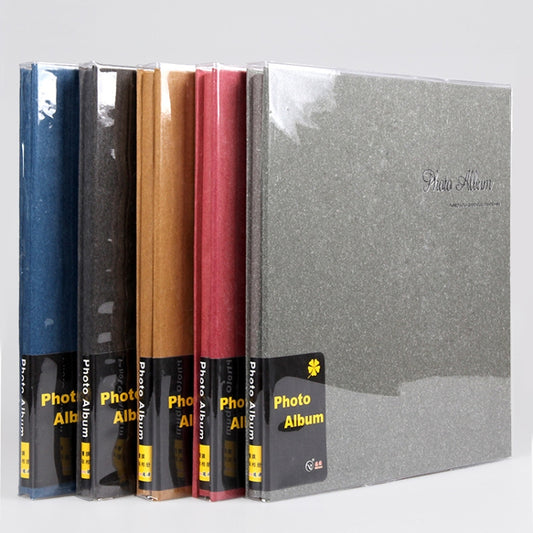 12 Inch 40 Pages Laminated Photo Album Sticky Retro DIY Photo Album(Yellow) by bashfashion