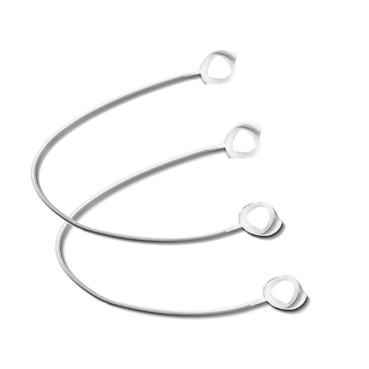 3 PCS Bluetooth Headphone Sports Silicone Anti-Lost Rope For Samsung GALAXLBuds 1 / 2(White) by bashfashion