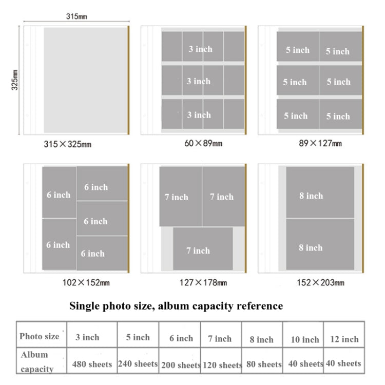 12 Inch 20 Pages/40P PU Leather Photo Album Self-Adhesive Souvenir Album DIY Laminated Photo Album(Jujube Red) by bashfashion