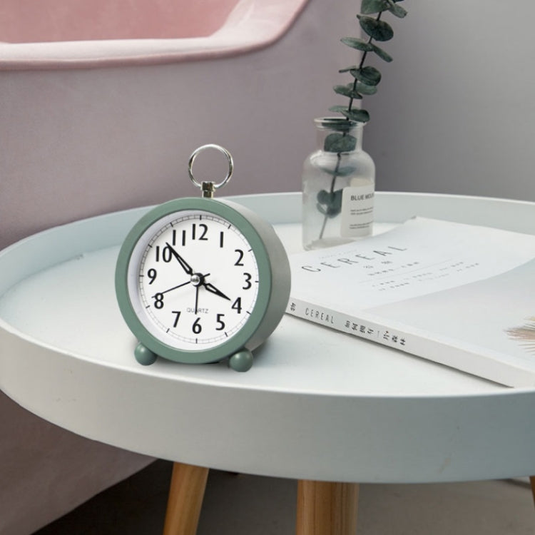 Office Home Round Alarm Clock Student Watch Gift(Grey) by bashfashion