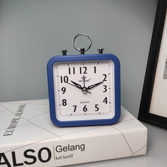Candy Color Office Home Student Square Alarm Clock(Blue) by bashfashion