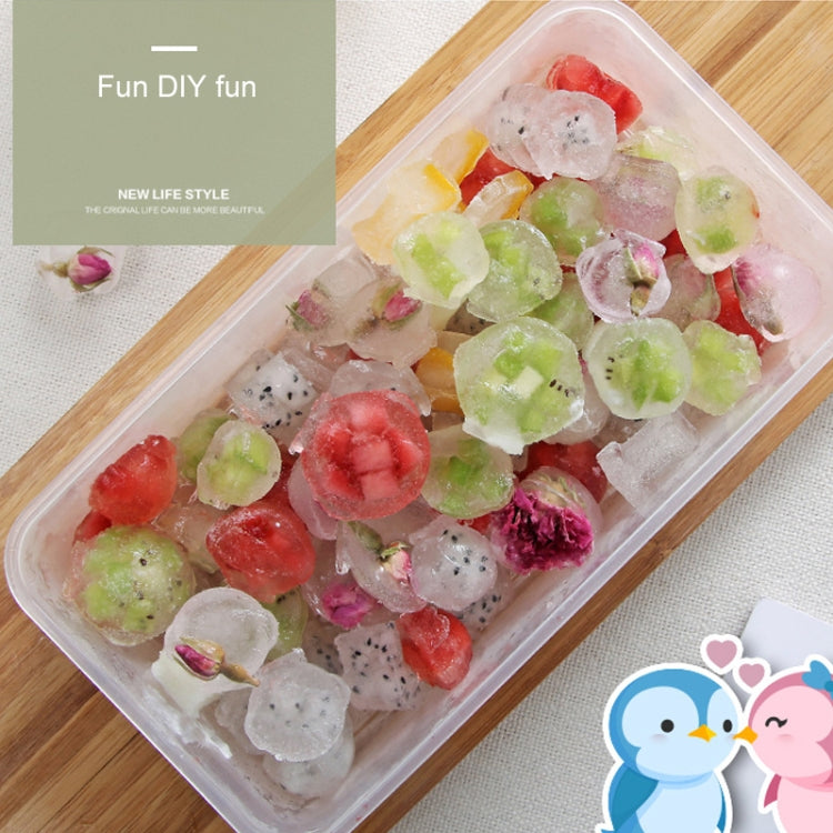 Creative DIY Home Ice Cream Mold Ice Lattice Penguin Shape Homemade Ice Cubes with Lid Ice Box(Purple) by bashfashion