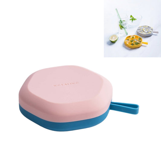 DIY Creative Hexagonal Ice Cube Mold Storage Box DIY Homemade Ice Tray(Red Blue) by bashfashion