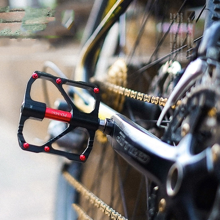 1 Pair PROMEND Mountain Bike Road Bike Bicycle Aluminum Pedals(PD-R87 Black) by PROMEND