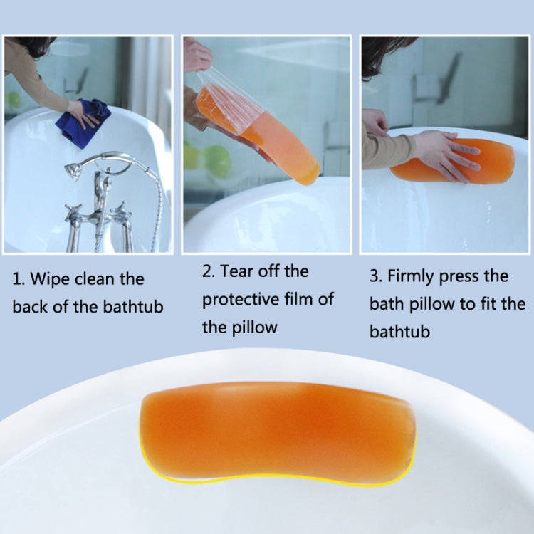 T5 PU Foam Sponge Bathtub Pillow Hotel Bath Head Pillow, Specification: 280x160mm by bashfashion