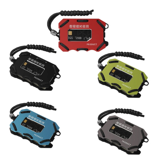 ZEEKER Metal Card Holder RFID Multifunctional EDC Wallet Large Capacity Minimalist Card Holder With Bottle Opener Function, Colour: Green by bashfashion