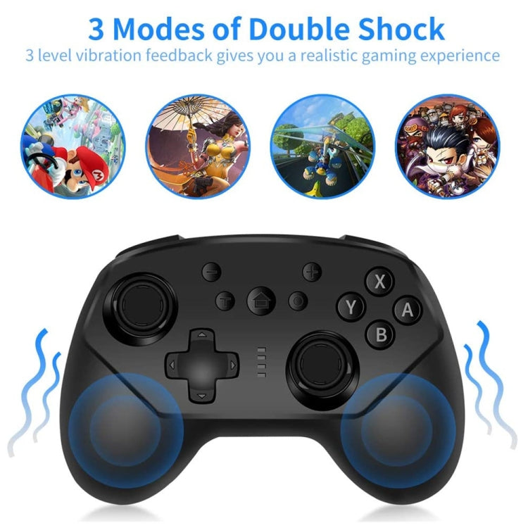 SW-01 Wireless Bluetooth Game Handle With Mini Six-Axis Body Sensation Vibration For Nintendo Switch Lite(Black) by bashfashion