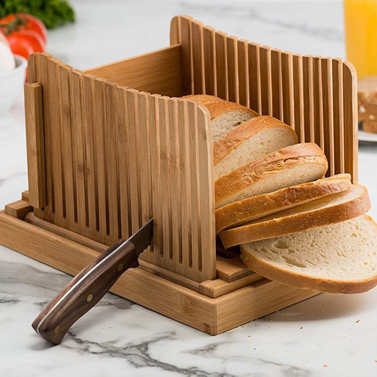 31.7x23.7x19cm Bamboo Household And Commercial Multi-Function Bread Cutting Plate Sliced Cutting Board Bread Slices Bread Plate by bashfashion