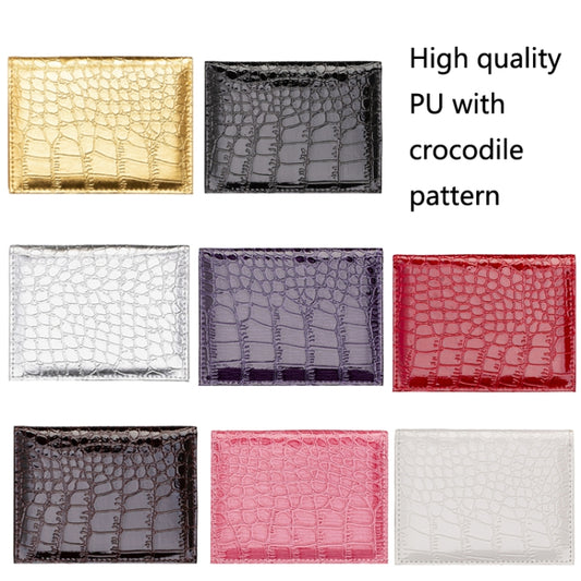 PCVC1009 Crocodile Pattern PU Card Holder CDC Document Holder(Red) by bashfashion