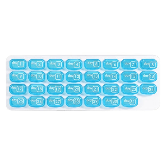 S-015 31 Grid Keyboard Type Plastic Pill Box(28.5x10.5x2.8cm) by bashfashion