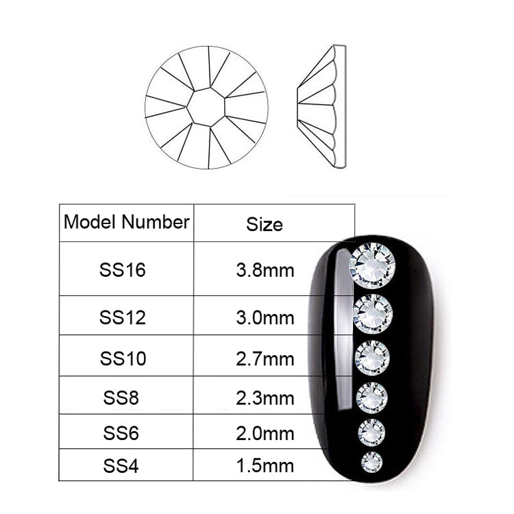 Nail Flat-back AB Crystal Strass 3D Charm Gems DIY Manicure Nail Art Decorations(06) by bashfashion