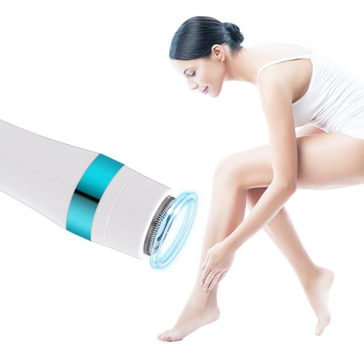 4 In 1 Electric Shaver Home Eyebrow Knife Massage Import Cleansing Instrument(Gold) by bashfashion