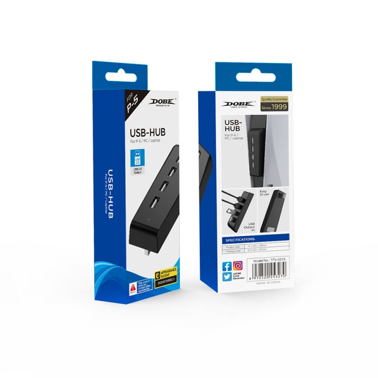 DOBE TP5-0576 USB HUB High Speed Transmission Extension HUB Converter For PS5(Black) by DOBE