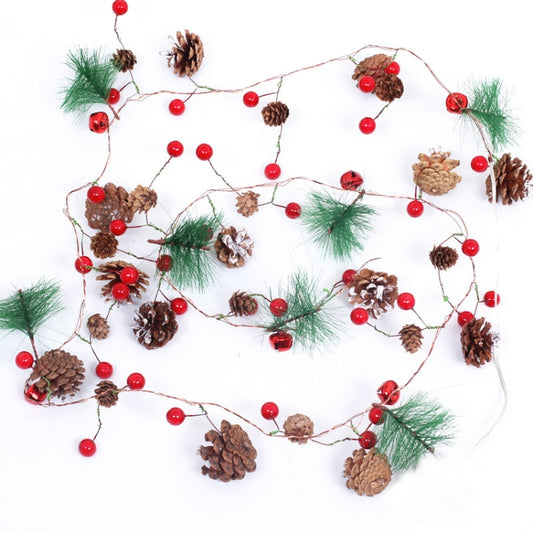3m 30 LEDs Christmas Pinecone Copper Wire Lights Holiday Garden Decoration String Lights by bashfashion