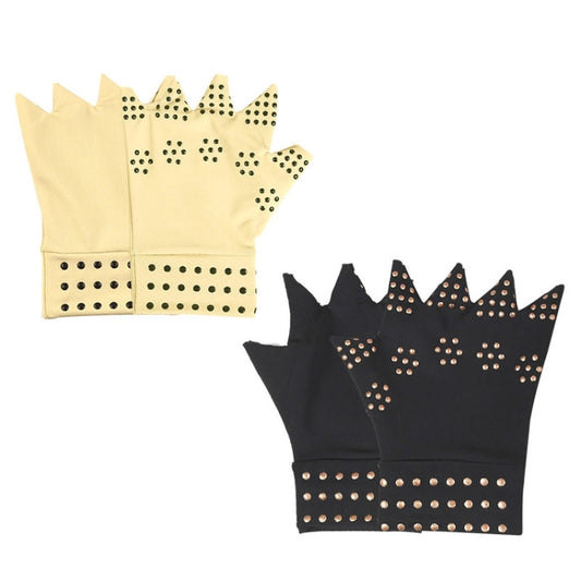 1 Pair Dispensing Protective Gloves Fitness Riding Non-Slip Health Elastic Half-Finger Gloves, Size: Free Size(Black) by bashfashion