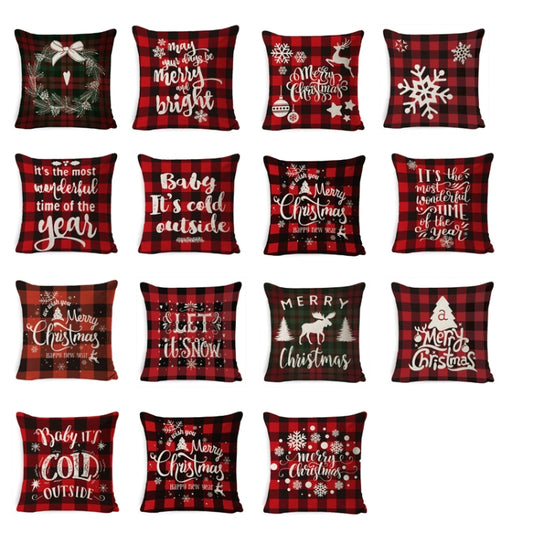 Christmas Decoration Linen Pillowcase Without Pillow Core, Size: 45 x 45cm(SDBZ-00131) by bashfashion