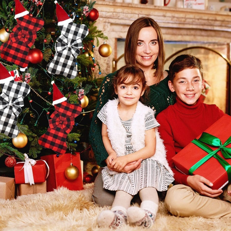 Home Christmas Decoration Pendant Children Candy Gift Bag(Black) by bashfashion