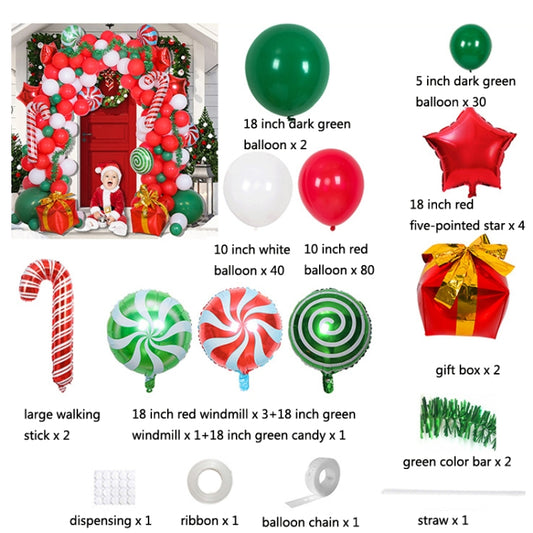 Christmas Decoration Arch Balloon Set, Style: Set 3 by bashfashion