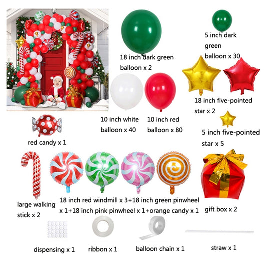 Christmas Decoration Arch Balloon Set, Style: Set 5 by bashfashion