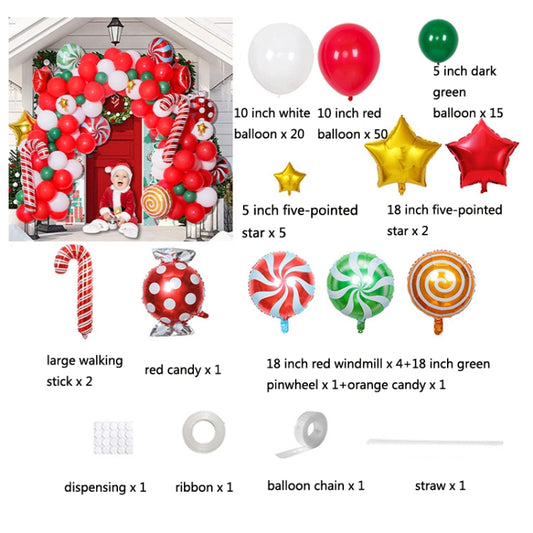 Christmas Decoration Arch Balloon Set, Style: Set 6 by bashfashion