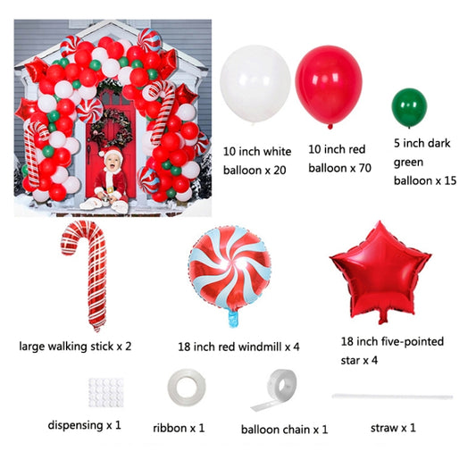 Christmas Decoration Arch Balloon Set, Style: Set 7 by bashfashion