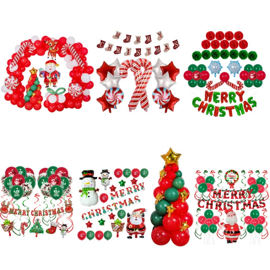 SD20205 Christmas Party Decoration Balloon Set, Style: Christmas Snowman by bashfashion