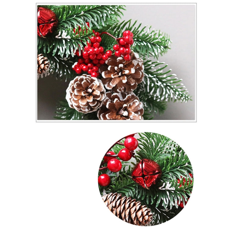 50cm SYWA39 Christmas Decoration Wreath PE White Pine Fruit Christmas Wreath by bashfashion