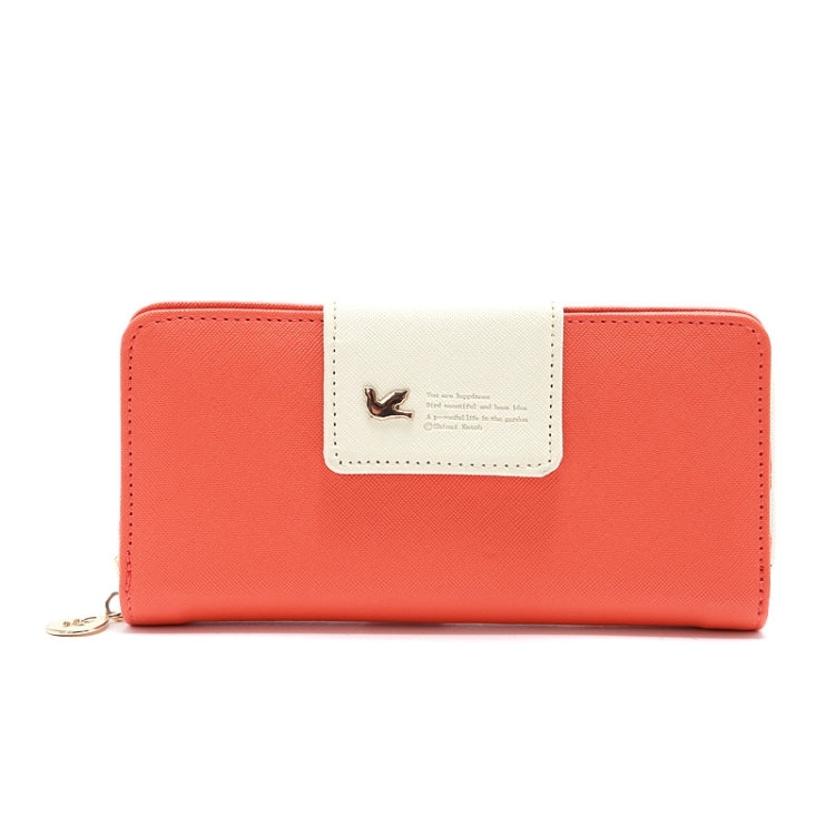 Flying Bird Two Fold Wallet Lady Long Wallet Zipper Mobile Phone Bag Large Capacity Card Holder(Light Green) by bashfashion