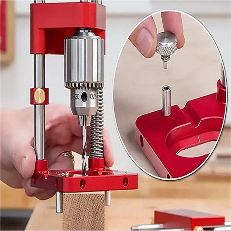 Accurate Positioning Belt Drilling Wood Drill Woodworking Locator Accessories Tool,Style: Plastic (Red) by bashfashion