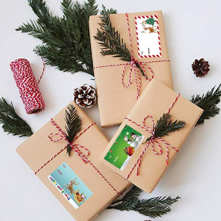Christmas Decoration Roll Sticker Gift Bag Self-Adhesive Sealing Sticker, Size: 2.95x1.6 Inch(A-387) by bashfashion