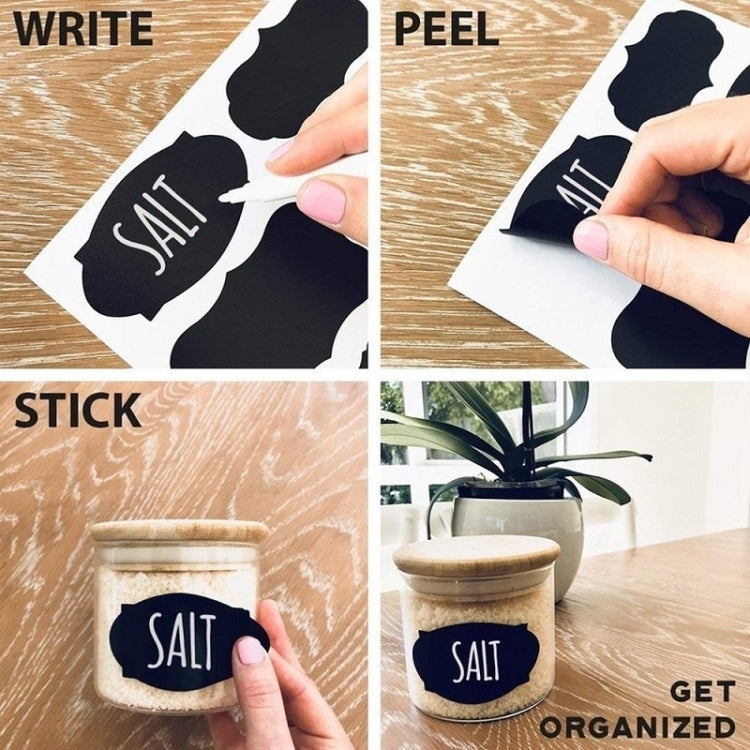 PVC Removable Waterproof Sticker Kitchen Decoration Blackboard Label, Size: 35x55mm(I-04) by bashfashion