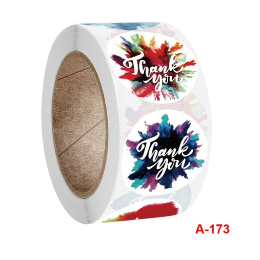 10 PCS Thank You Self-adhesive Rainbow Sticker Envelope Seal With Wedding Decoration Label, Size: 2.5cm / 1 Inch(A-173) by bashfashion