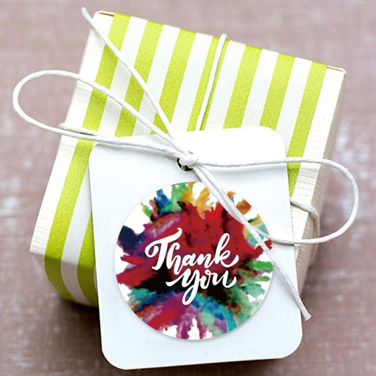 10 PCS Thank You Self-adhesive Rainbow Sticker Envelope Seal With Wedding Decoration Label, Size: 2.5cm / 1 Inch(A-173) by bashfashion