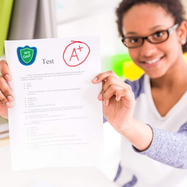 Teachers Reward Students With Cartoon Pattern Fun Encouragement Stickers Gift Decoration Label, Size: 25x25mm(A-401) by bashfashion