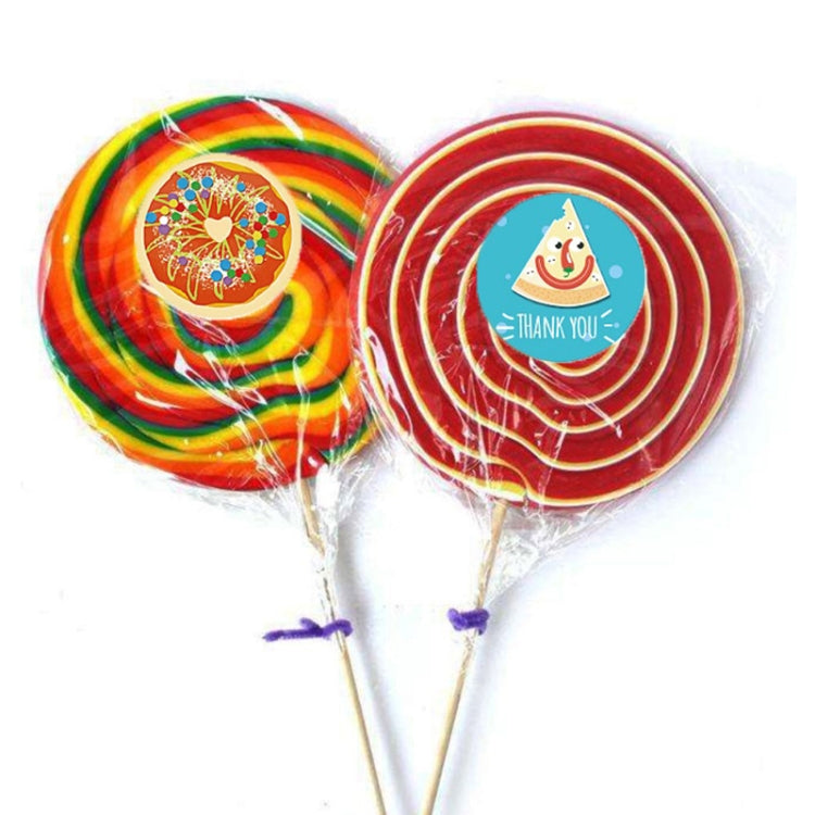 10 PCS Thank You Round Sealing Sticker Handicraft Decoration Bakery Cake Packaging Label(A-410) by bashfashion