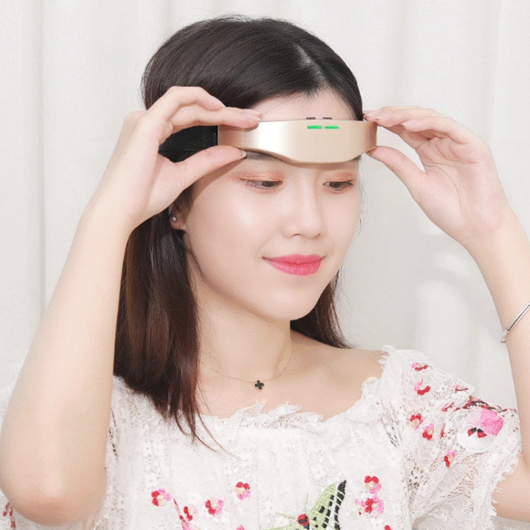 Head Massager Wireless Micro Current Intelligent EMS Sleeper(Gold) by bashfashion