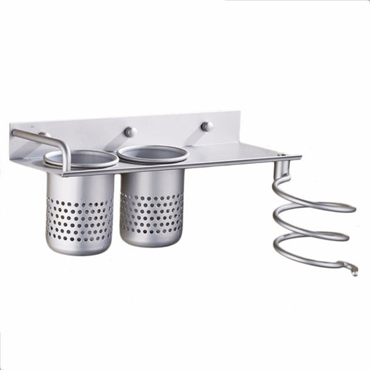 Space Aluminum Golden Hair Dryer Rack With Double Barrel by bashfashion