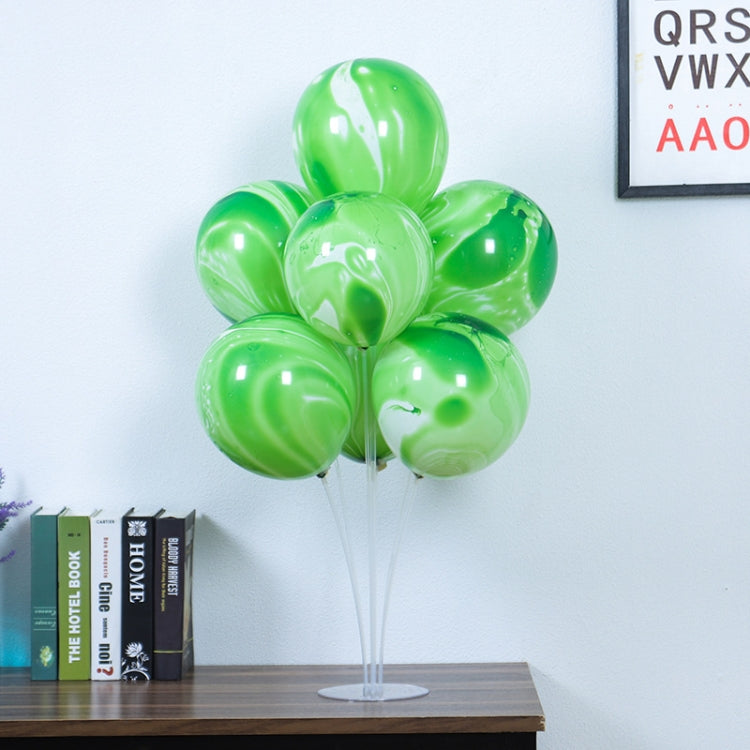 100 PCS 10 Inch Agate Latex Balloon Wedding Festival Party Decorative Balloon(Blue) by bashfashion