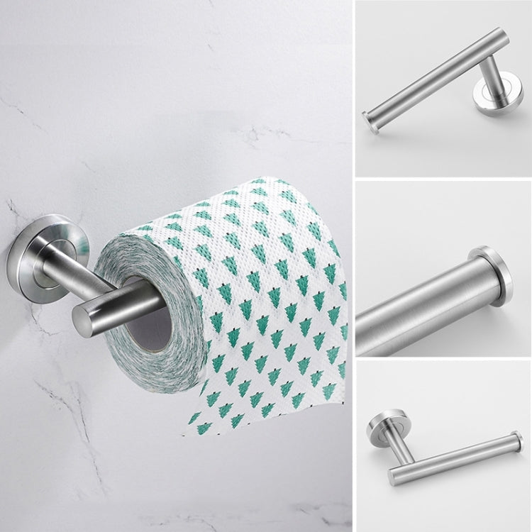 304 Stainless Steel With Grooved Bathroom Pendant Bathroom Shelf,Style: Paper Towel Holder A by bashfashion