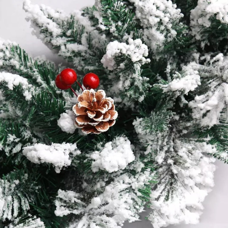 Christmas Decoration Door Hanging Long Flocking Rattan, Specification: 2.7 Meters by bashfashion