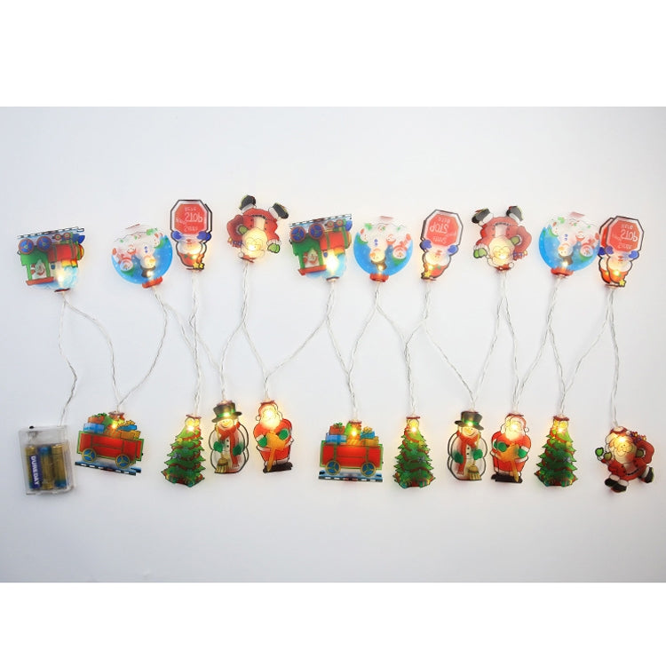 3m 20 LEDs Christmas PVC Pendant String Lights Festive Shop Window Decoration(Warm White Light) by bashfashion