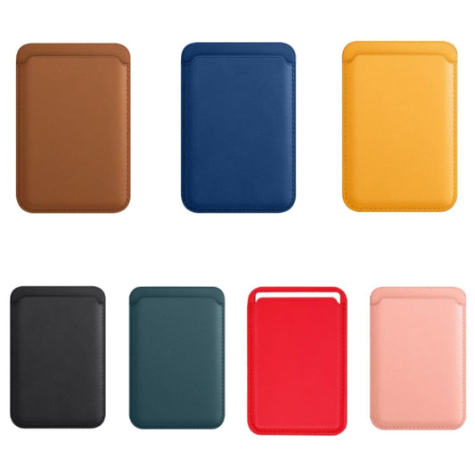 MagSafe Magnetic Leather Card Case Holster For iPhone (California Poppy) by bashfashion