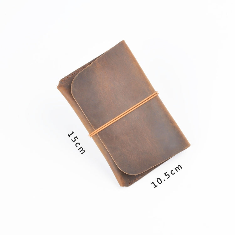 Crazy Horse Skin Passport Bag Document Holder Retro Boarding Pass Wallet Card Holder(Coffee) by bashfashion