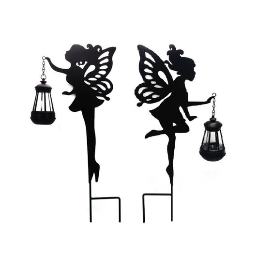 2 in 1 Solar Garden Lamp Metal Outdoor Landscape Garden Light Fairy Ornaments Lawn Light by bashfashion