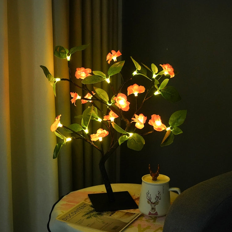 10LM 24 LED Peach Blossom Tree Lamp Interior Decoration Night Light(Warm Light) by bashfashion
