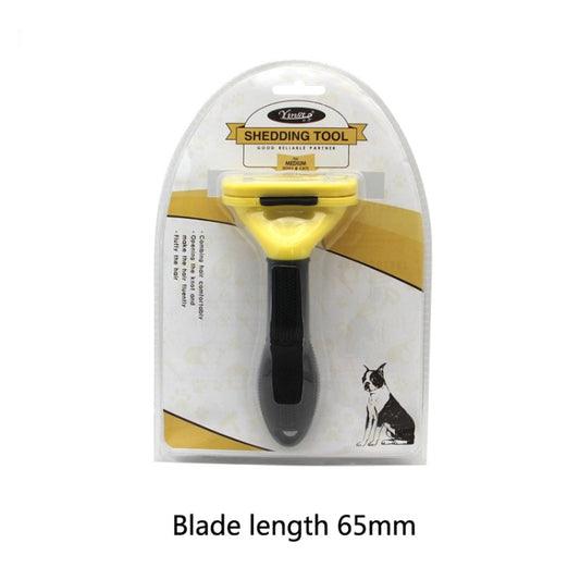 Dog Comb Pet Grooming Tool Hair Removal Knife Hair Removal Comb Pet Supplies, Specification: Medium by bashfashion