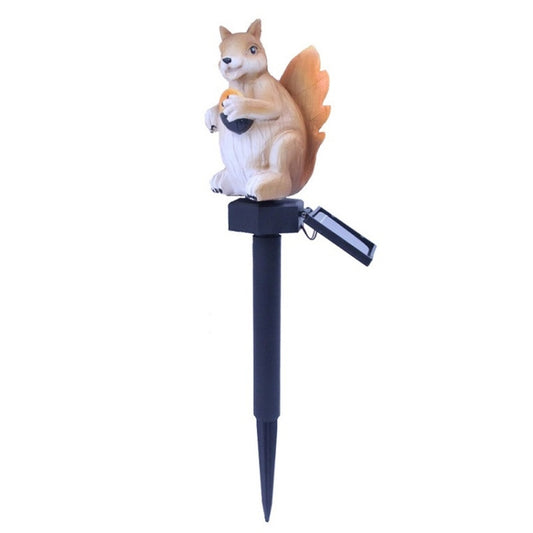 LED Solar Squirrel Lawn Light Outdoor Garden Decoration Landscape Light(Warm White Light) by bashfashion